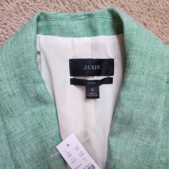 NWT J. Crew Parke Blazer in Stretch Linen - Picture 2 of 11